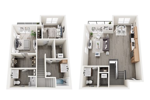 Samantha Floor Plan at Unite Apartments, Fargo, ND